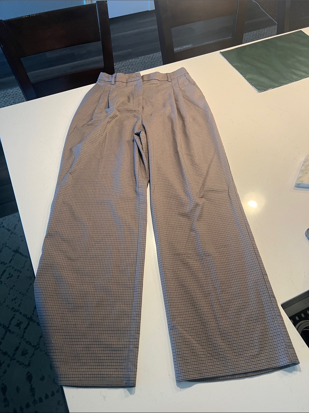 House of Harlow 1960 Wide-Leg Pants in Brown Houndstooth size M